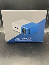 Mini projetor de LED - Branco/azul, usado comprar usado  Enviando para Brazil