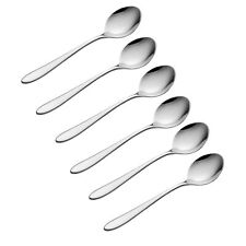 6pcs teaspoon stainless for sale  GLASGOW
