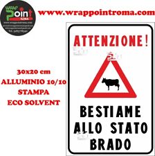 Cartelli cartello bestiame usato  Roma