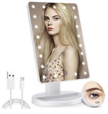 Usado, Espejo de tocador de maquillaje iluminado COSMIRROR con espejo de aumento 10X, espejo LED 21 segunda mano  Embacar hacia Argentina