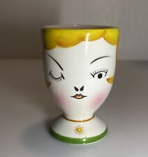 Used, Winking Lady Face Egg Cup (Made In Japan) for sale  Shipping to South Africa