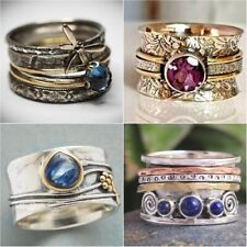 Anéis femininos de prata 925 anel de festa de casamento turco feito à mão joias tamanho 6-10 comprar usado  Enviando para Brazil