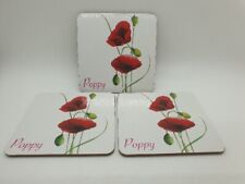 Dunelm coasters poppy for sale  PERTH