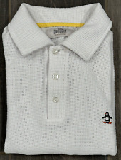 Camisa polo original Penguin Munsingwear malha branca tamanho pequeno logotipo comprar usado  Enviando para Brazil