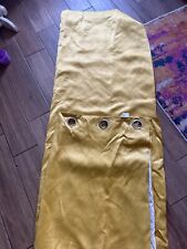 Yellow eyelet curtains for sale  TREHARRIS