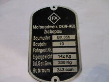 Typenschild schild ifa gebraucht kaufen  Deutschland