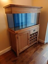 200 Litre Fish Tank with Solid Oak Cabinet/Wine Rack for sale  ORMSKIRK