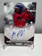 2023 Bowman Sterling Eddinson Paulino autógrafo #PA-EP Boston Red Sox comprar usado  Enviando para Brazil