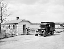 1934 Mail Truck at Post Office, St. Mary's City, MD Old Photo 8.5" x 11" Reprint for sale  Fitchburg