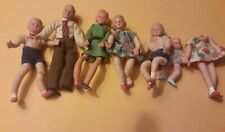 Six Miniature Vintage Gentleman. Bonecas para casa de bonecas damas, crianças e bebês comprar usado  Enviando para Brazil