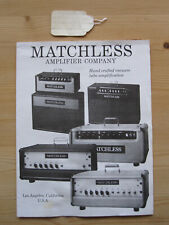 Vintage matchless brochure for sale  USA