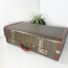Vintage Retro Hard Shell Suitcase Travel Luggage 1950/60s Wedding Display Prop for sale  Shipping to South Africa