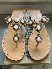 gold jeweled sandals for sale  Buffalo