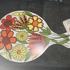 Vintage Taunton Vale Retro 70’s Bread Board, Chopping Board, Placemat With Label for sale  Shipping to South Africa