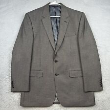 Alan Flusser Blazer para hombre 42L gris a cuadros poliéster mezcla de rayones 2 botones negocios, usado segunda mano  Embacar hacia Argentina