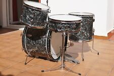 1966 LUDWIG Black Diamond Drum Set + Downbeat 14X4 Snare -no Gretsch Slingerland, usato usato  Spedire a Italy