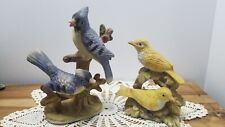 Estatuetas UCGC Blue Jay e Canary cerâmica vintage~amantes de pássaros~natureza~colecionáveis, usado comprar usado  Enviando para Brazil