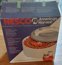 Used, NESCO American Harvest  Snackmaster Encore Food Dehydrator  & Jerky Maker for sale  Shipping to South Africa