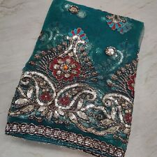Cachecol étnico indiano longo Dupatta paisley bordado à mão tecido rede véu estola G comprar usado  Enviando para Brazil