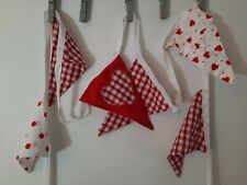 Gingham red white for sale  HINCKLEY