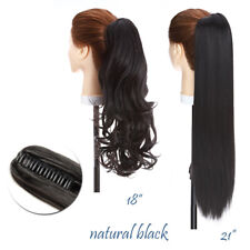 hair extensions ponytail natural for sale  LEICESTER