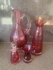 Dartington cranberry glass for sale  WIMBORNE