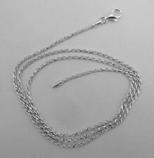 Corrente de corda prata esterlina italiana corte diamante 1,6 mm. 13,14,16,18,20,22,24,30 polegadas comprar usado  Enviando para Brazil