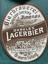 Bieretikett bier brauerei gebraucht kaufen  Bad Lobenstein