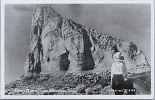 RPPC Fort Rock Lakeview Oregon Mujer Sombrero Coche Antiguo Geología Volcánica Eastman Foto segunda mano  Embacar hacia Argentina
