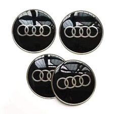 4 Adesivi con Logo da 65 mm per Cerchioni Audi. 