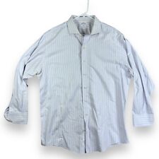 Camisa de vestir Brooks Brothers Supima de algodón para hombre 17 1/2-4/5 rayas azules regentes segunda mano  Embacar hacia Argentina