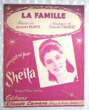 Sheila partition famille d'occasion  Béziers