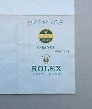 ROLEX Guarantee Warranty Paper Daytona 6265 (Unwritten) with Stamp  for sale  Shipping to South Africa