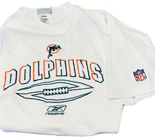 Camiseta Miami Dolphins M branca Reebok 100% algodão oficial NFL unissex excelente comprar usado  Enviando para Brazil