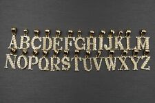 Pingente berloque letra alfabeto inicial corte diamante ouro amarelo sólido 10K 0,75 pol. comprar usado  Enviando para Brazil