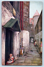 Old Edinburgh Scotland Postcard Street Playhouse Close c1910 Oilette Tuck Art for sale  Shipping to South Africa