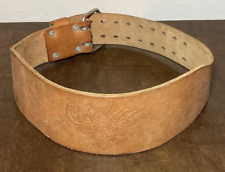 Cinturón de cuero Cardillo para levantamiento de pesas con logotipo de Cardillo en relieve talla M, usado segunda mano  Embacar hacia Argentina
