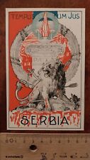 Cartolina serbia prima usato  Roma