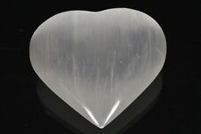 Selenite puffed heart for sale  CHICHESTER