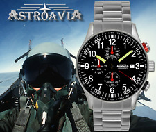 Relógio masculino ASTROAVIA pulseira de aço aviador piloto militar Japão cronógrafo de quartzo comprar usado  Enviando para Brazil