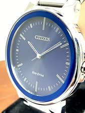 Usado, Relógio Citizen masculino BJ6510-51L Eco-Drive mostrador azul 41mm aço inoxidável solar comprar usado  Enviando para Brazil