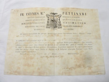 Antico documento 1894 usato  Italia