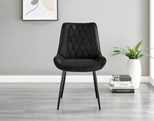 black velvet chair silver for sale  MANCHESTER
