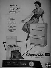 Publicité 1956 chappée d'occasion  Compiègne