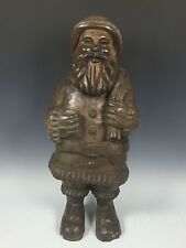 SANTA CLAUS CARVED WOOD PAPER MACHE MOLD/SCULPTURE for sale  Shipping to Canada