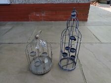 Steel Cage style Tea Light holders Ideal for any display for sale  BRADFORD