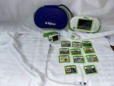 LeapFrog Leapster GS Explorer Learning Game System - Green and 4 games, used for sale  Shipping to South Africa