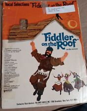 Used, 1964, FIDDLER ON THE ROOF Vocal Selections Sheet Music Book.  B1 for sale  Shipping to South Africa