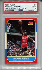 '96 década Michael Jordan 1986 Fleer tarjeta de novato baloncesto réplica PSA como nueva 9 segunda mano  Embacar hacia Argentina