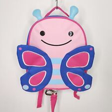 Mochila Skip Hop Zoo borboleta com arnês de segurança rosa azul pequena, usado comprar usado  Enviando para Brazil